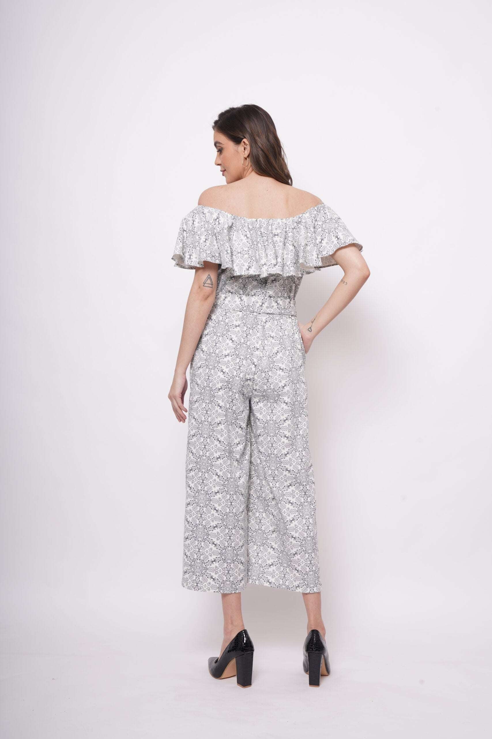 Party Wear Off Shoulder Jumpsuit with Knotting - Western Era  Jumpsuits