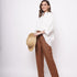 Office Wear Oversized High Low White Shirt - Western Era  Tops