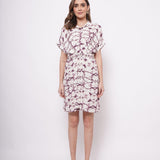 Tie Dye Print Wrap Around Dress - Western Era  Dresses