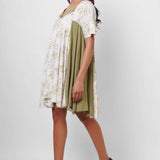 Oversized Flared Printed Dress - Western Era  Dresses