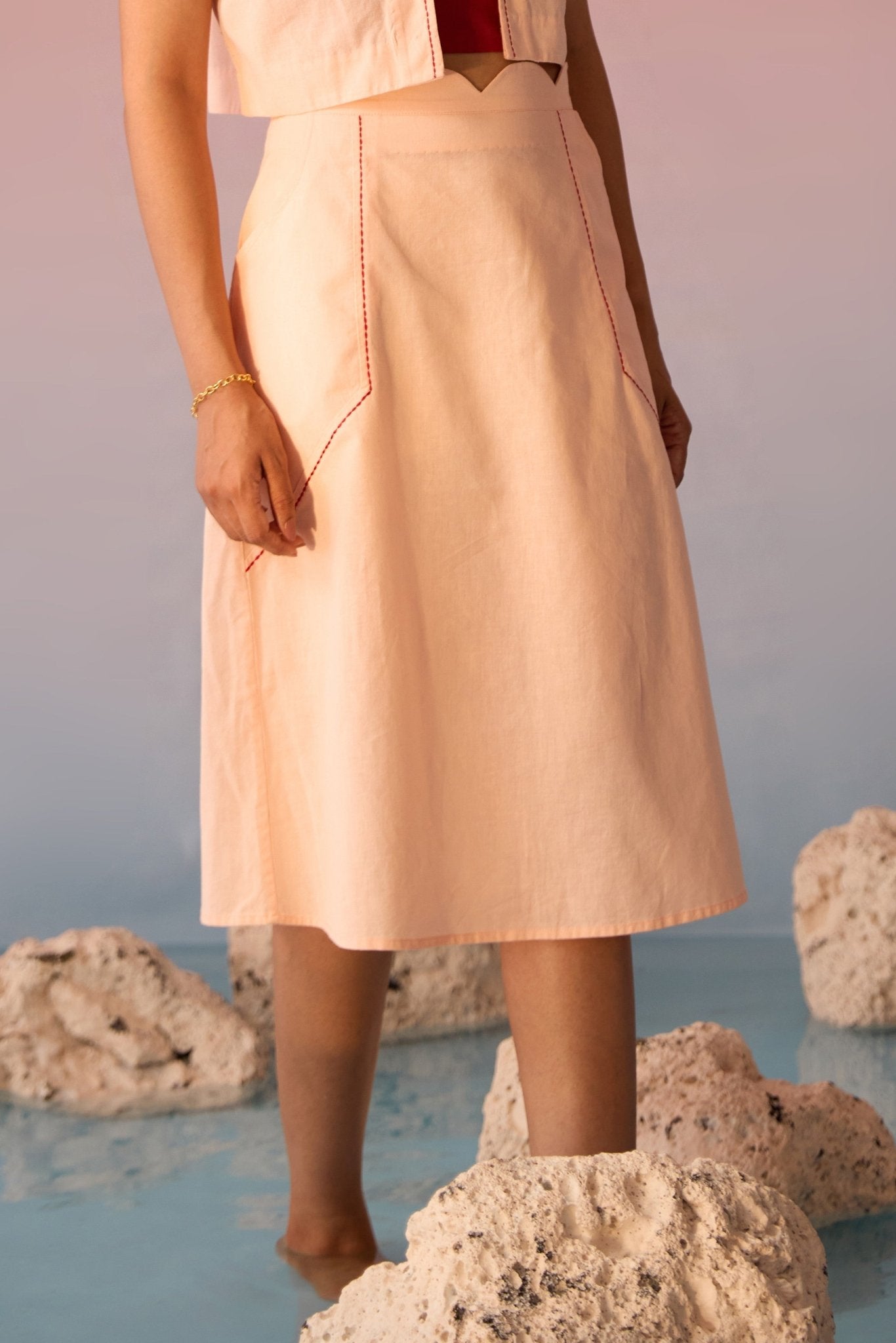 A - line Beach Skirt - Western Era for women