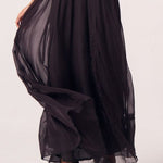 Aaira Black Maxi Skirt - Western Era Bottoms for women