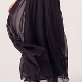 Aaira Black Maxi Skirt - Western Era Bottoms for women