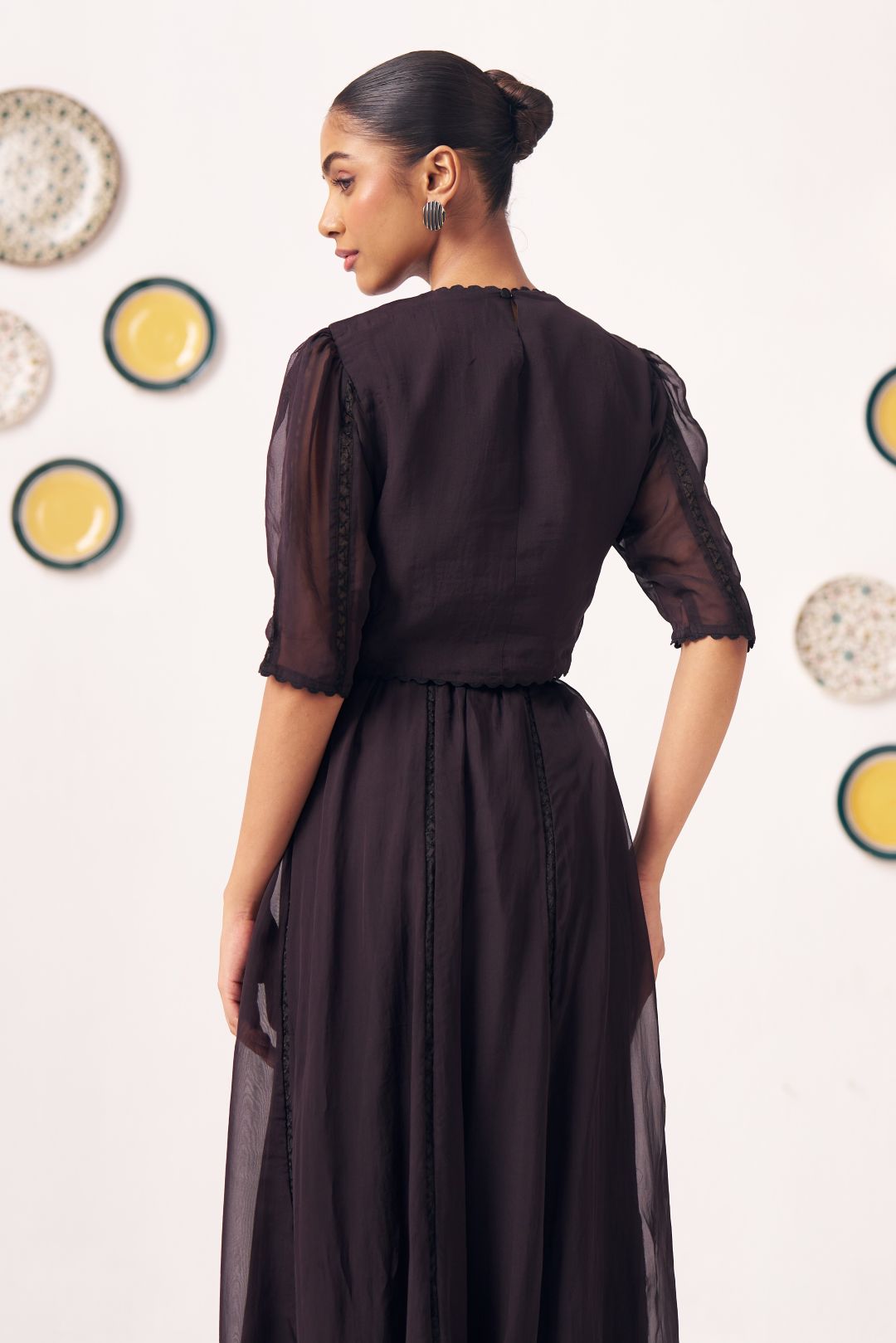 Aaira Black Maxi Skirt - Western Era Bottoms for women