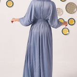 Aeris Steel Blue Embellished Maxi Dress - Western Era Dresses for women