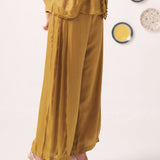 Amirae Gold Shimmer Trouser - Western Era trousers for women