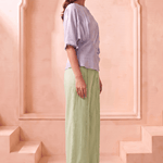 Asymmetric Draped Overlay Top - Western Era Tops for women