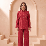 Bandana Inspired Straight Fit Trouser - Western Era Bottoms for women