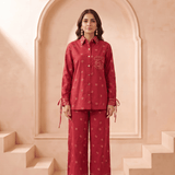 Bandana Inspired Straight Fit Trouser - Western Era Bottoms for women