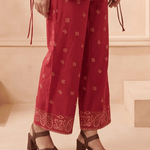 Bandana Inspired Straight Fit Trouser - Western Era Bottoms for women