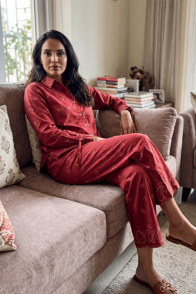 Bandana Print Inspired Co-ord Set - Western Era Co-ord set for women