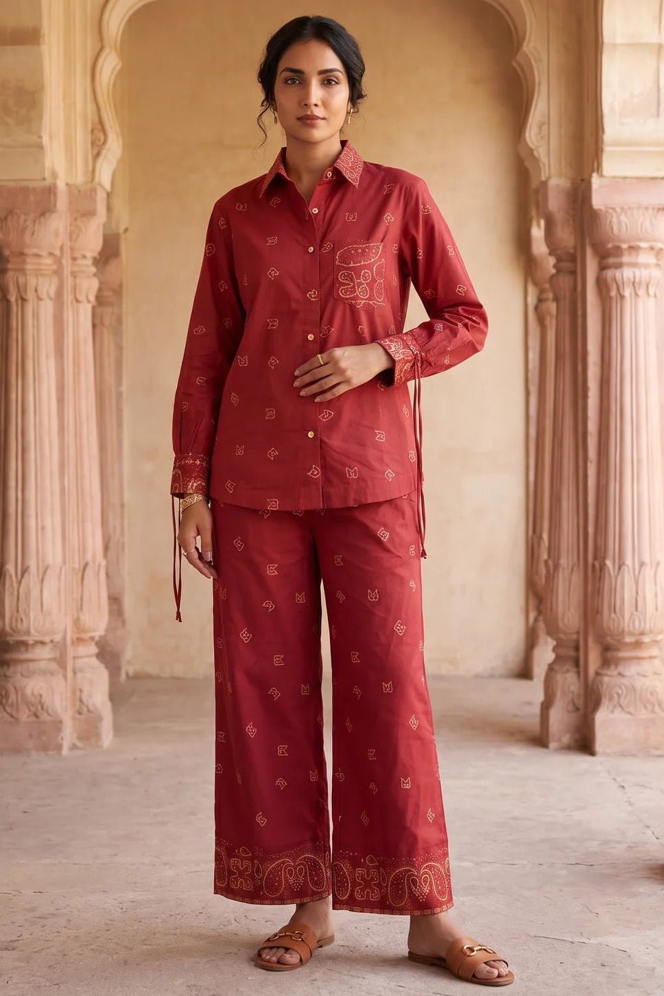 Bandana Print Inspired Co-ord Set - Western Era Co-ord set for women