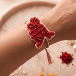 Beaded Motif Inspired Handcrafted Rakhi - Western Era Rakhi for women