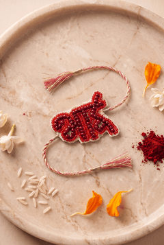Beaded Motif Inspired Handcrafted Rakhi - Western Era Rakhi for women