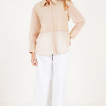 Beige Crystal Shirt - Western Era Tops for women
