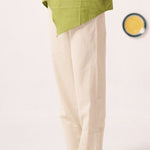 Beige Regular Fit Cotton Trouser - Western Era trousers for women