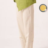 Beige Regular Fit Cotton Trouser - Western Era trousers for women
