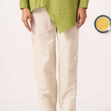 Beige Regular Fit Cotton Trouser - Western Era trousers for women