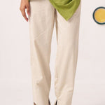 Beige Regular Fit Cotton Trouser - Western Era trousers for women