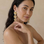 Bloom Florish Cascade Anti Tarnish Earrings - Western Era for women
