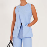 Blue Asymmetric Top Coat - Western Era Tops for women