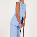 Blue Chambray Trouser - Western Era trousers for women