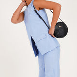 Blue Chambray Trouser - Western Era trousers for women