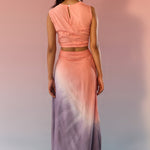 Blush and Slate Top Skirt Set - Western Era Cordset for women