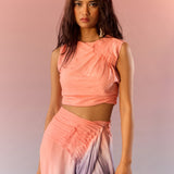 Blush and Slate Top Skirt Set - Western Era Cordset for women