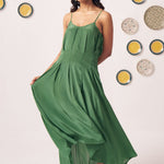 Box Pleat Strappy Dress - Western Era Dresses for women