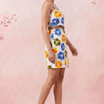 Breathable Cotton Floral Print Multi Strap Short Dress - Western Era Tops for women