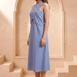 Celeste Embellished Wrap Bodic Dress - Western Era Dresses for women