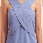 Celeste Embellished Wrap Bodic Dress - Western Era Dresses for women