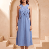Celeste Embellished Wrap Bodic Dress - Western Era Dresses for women
