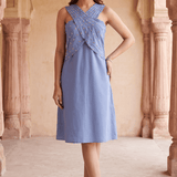 Celeste Embellished Wrap Bodic Dress - Western Era Dresses for women