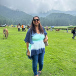 Cerulean Blue Ombre Oversized Kaftan - Western Era Dresses for women