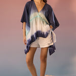 Cerulean Blue Ombre Oversized Kaftan - Western Era Dresses for women