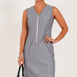 Chic Zip - Front Shift Dress - Western Era Dresses for women