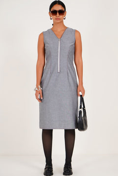 Chic Zip - Front Shift Dress - Western Era Dresses for women