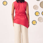 Chintz Embellished Embroidery Asymmetric Top Set - Western Era Co - ord set for women