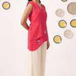 Chintz Embellished Embroidery Asymmetric Top Set - Western Era Co - ord set for women