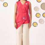 Chintz Embellished Embroidery Asymmetric Top Set - Western Era Co - ord set for women