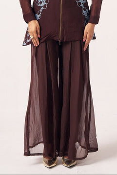Cocoa Brown Flared Pants