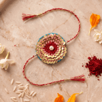 Colorful Handcrafted Floral Bead and Pearl Rakhi - Western Era Rakhi for women