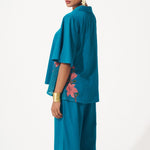 Cotton Co - ord Set with Side Mesh Detail - Western Era Cordset for women
