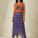 Crossloom Tie - Up with Adjustable Knot Embroidered Overtop - Western Era Tops for women