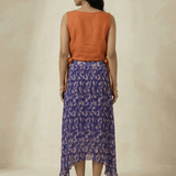 Crossloom Tie - Up with Adjustable Knot Embroidered Overtop - Western Era Tops for women