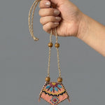 Crystal Handmade Necklace In Embroidery Design - Western Era for women