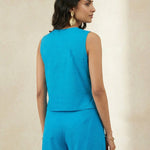 Dragonfly Embroidered Top with Side Button Styling - Western Era Overtop for women