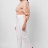 Elasticated Cotton Linen Crop Top - Western Era Tops for women